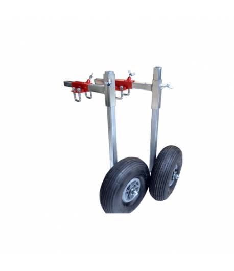 Steunwielen voor afroller plastieken gronddoek