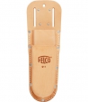 Echtlederen etui dubbel 'plat'F.911