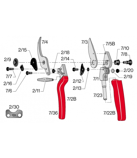 Onderdelen model Felco 7