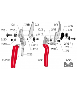 Pièces de rechange pour Felco modèle 10