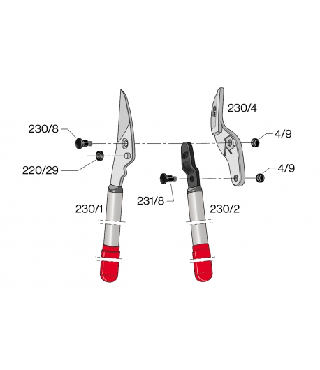 Onderdelen model F.230