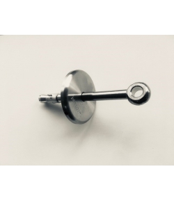 Inox oogvijs met steunring M8, 54 mm