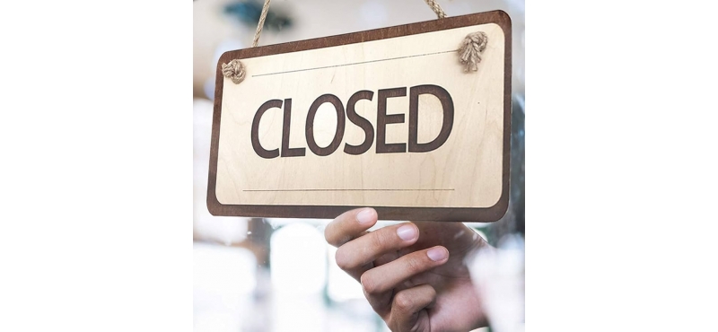 Gesloten vrijdagmiddag 5 december